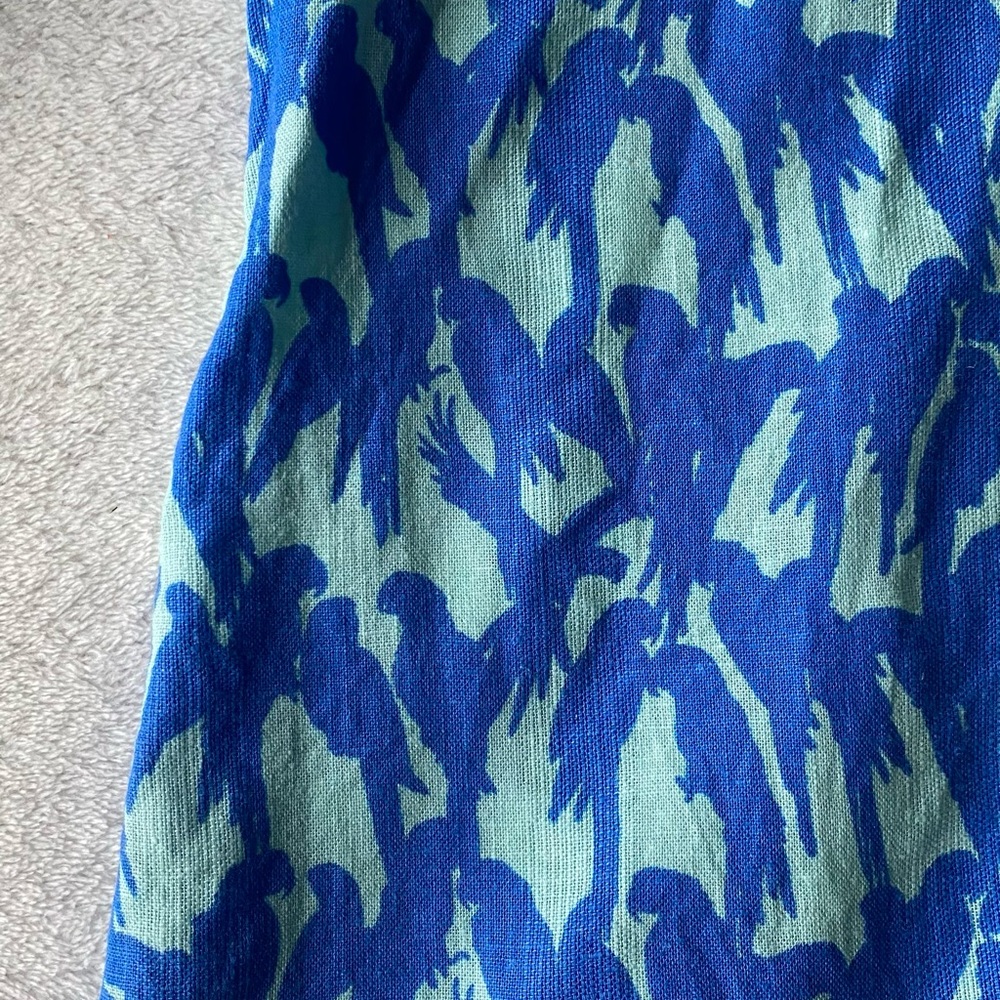 Vineyard Vines Lucaya Tunic Linen Blend Parrot Bird print XS - Picture 8 of 14